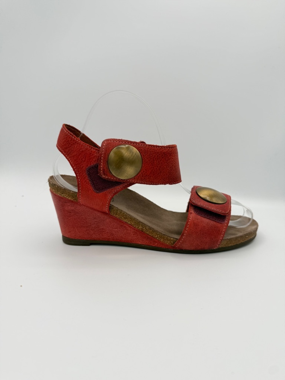 Taos Carousel Wedge Sandal Blue Leather Comfort Sandal Boho 37